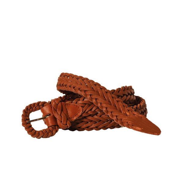100% Leather Braided Vintage Belt - Picture 4 of 4